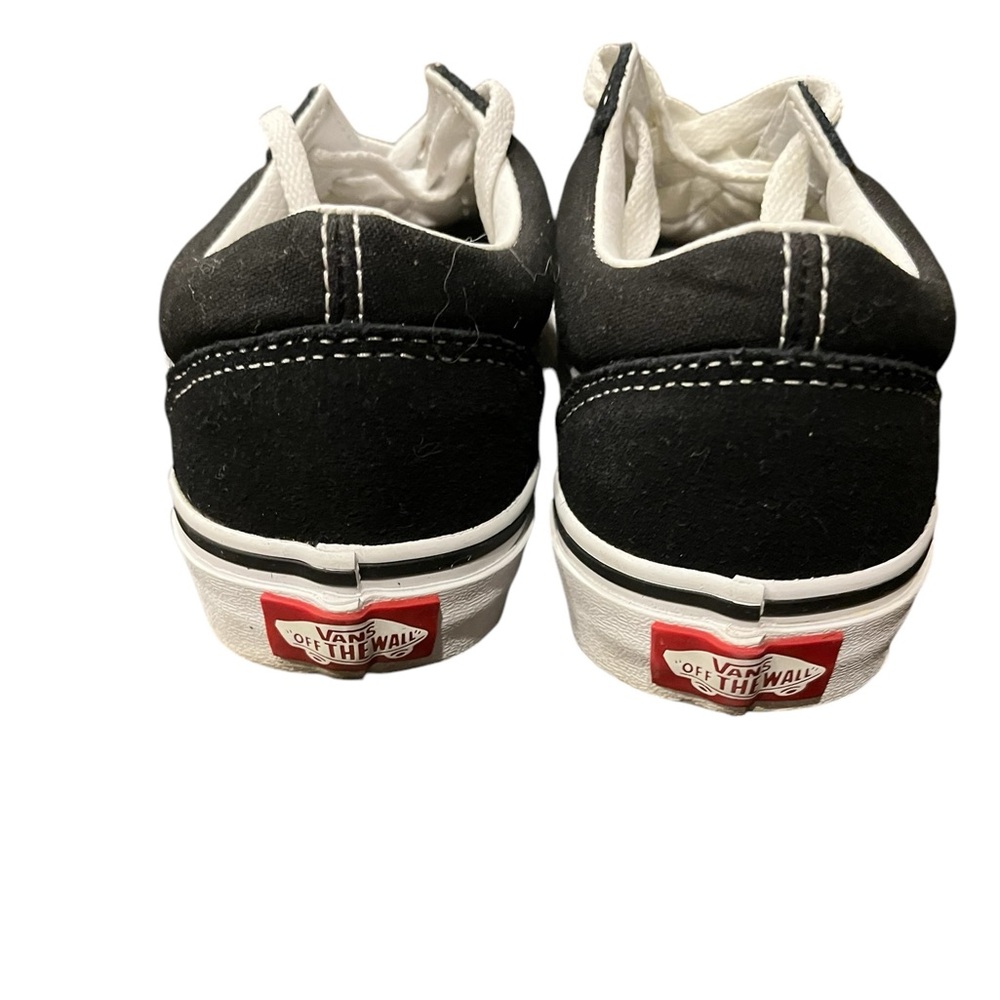 Kids/Youth Classic Old Skool Unisex Vans Black and White Size 2.5 - Picture 4 of 8